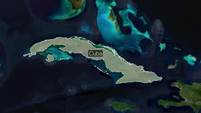 Cuba - Explorer: Country Identification Maps stock video