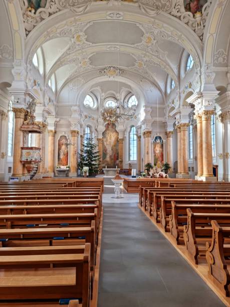 st. nikolaus church (frauenfeld) - frauenfeld 뉴스 사진 이미지