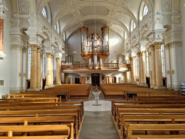 st. nikolaus church (frauenfeld) - frauenfeld 뉴스 사진 이미지