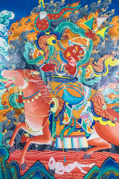 istock Zhamsaran Red Guardian, Thangkas, Buddhist Art, Tibetan Buddhism 1904504206