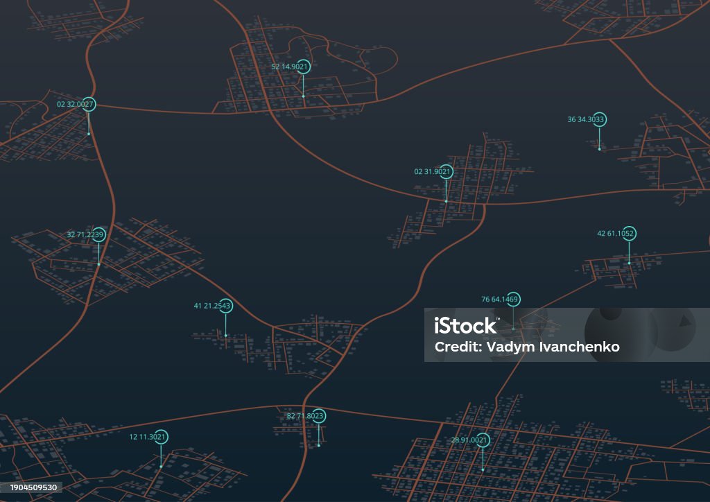 Map Visualization Location Graphic Visualization Background Data On Map Graph Abstract Vector Map ...