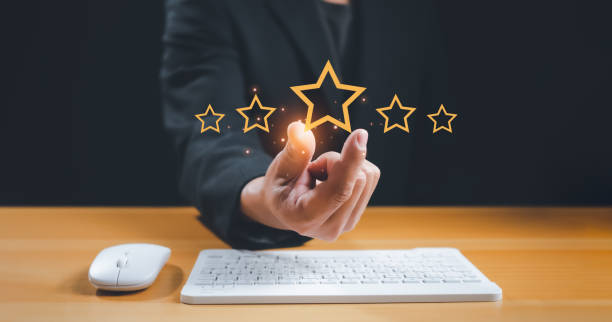 istock Customer Satisfaction Survey concept, service experience rating online application, customer evaluation product service quality, satisfaction feedback review, very good quality most. 1904537546