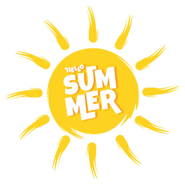 istock Abstract lettering composition of Hello Summer stock illustration. Summer. Banner template vector illustration 1904556393