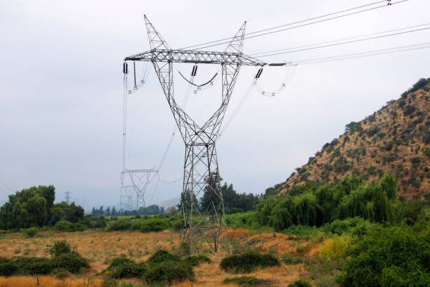 istock Electric tower in rural area 1904562324