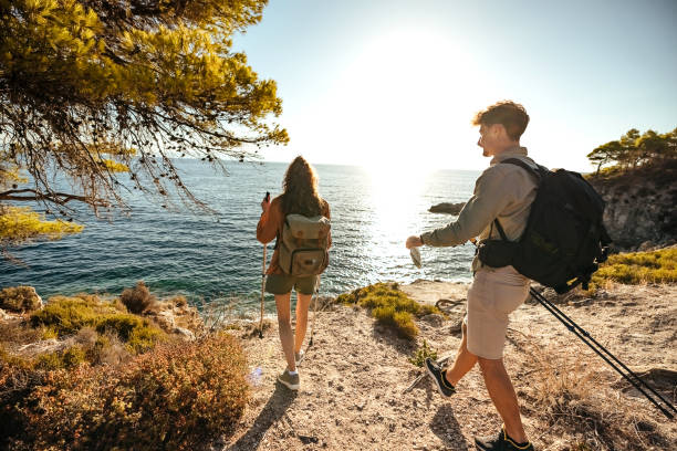 istock Loving couple hiking 1904616773