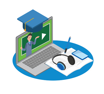 E-learning image illustration