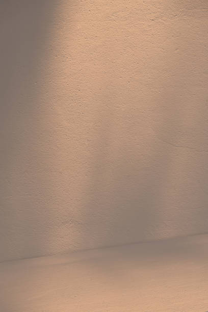 istock Background Beige Studio Room with Light,Shadow leaves on cement floor for Spring,Summer Product Present,Backdrop Minimal Cream Display Mockup Concept for Cosmetic Sale,Web Online 1904710686