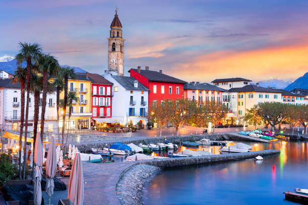 istock Ascona, Switzerland Townscape on Lake Maggiore 1904803053