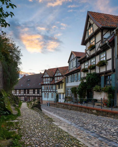 istock Charming medieval colorful downtown in Quedlinburg 1904885041