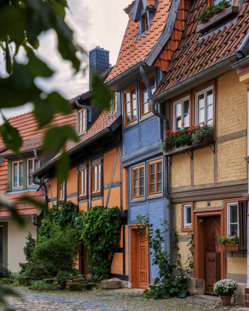 istock Charming medieval colorful downtown in Quedlinburg 1904886087