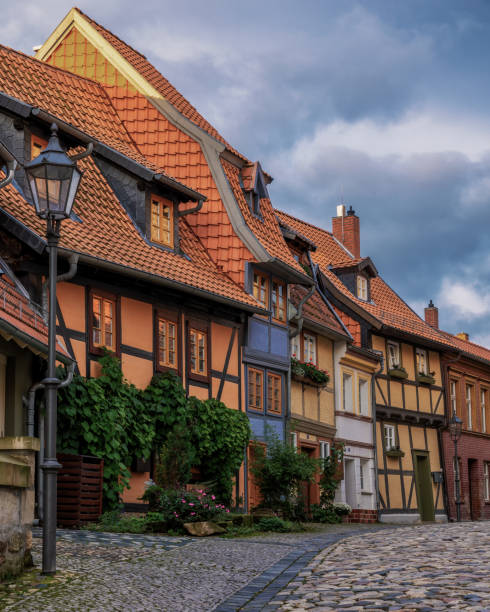 istock Charming medieval colorful downtown in Quedlinburg 1904886618