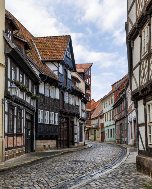 istock Charming medieval colorful downtown in Quedlinburg 1904887683