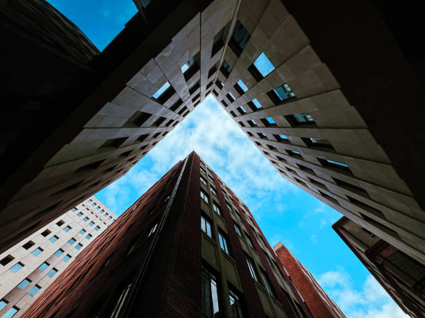 The retro and minimalist style architecture in Shanghai, China.