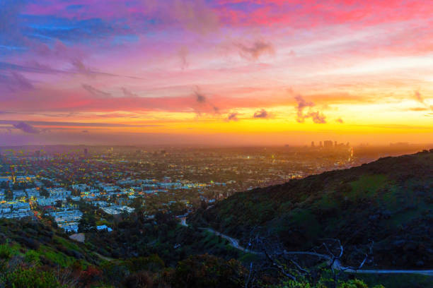 istock Majestic Sunset Over Los Angeles 1904935327
