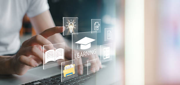 istock Concept of Online education. man use Online education training and e-learning webinar on internet 1905001007