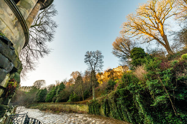 Riverside walk on the Water of Leith in Edinburgh