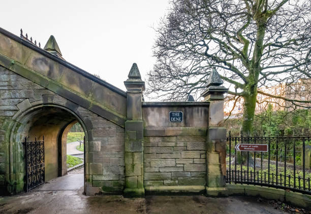 istock Arched walkway by the Water of Leith in Edinburgh 1905041794