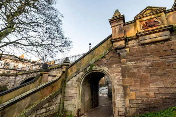 Photo of Arched walkway by the Water of Leith in Edinburgh