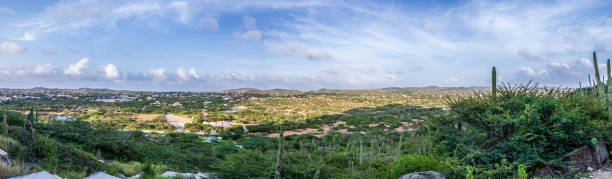 Panoramic view from the hill at Aruba\nStitched out of 50 images.