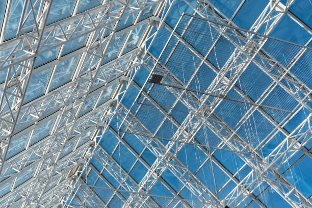 istock Glass and metal ceiling, facade construction 1905284912