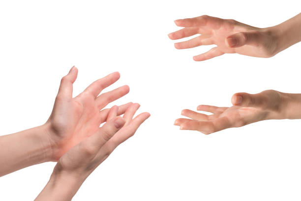 istock Woman hand isolated on a white background. 1905363408