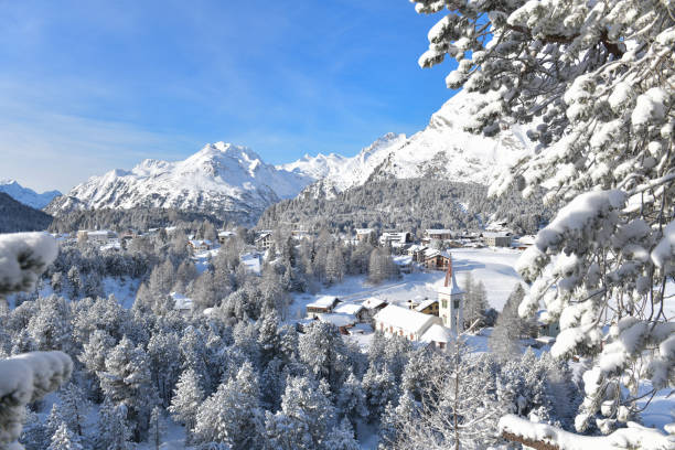 istock Maloja the morning after a snowfall 1905395410