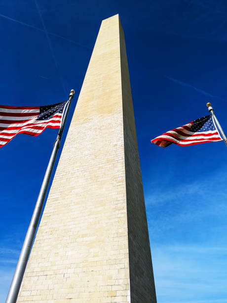 istock Low angle view of the Washington Monument under clear blue sky in Washington, D.C. 1905511455