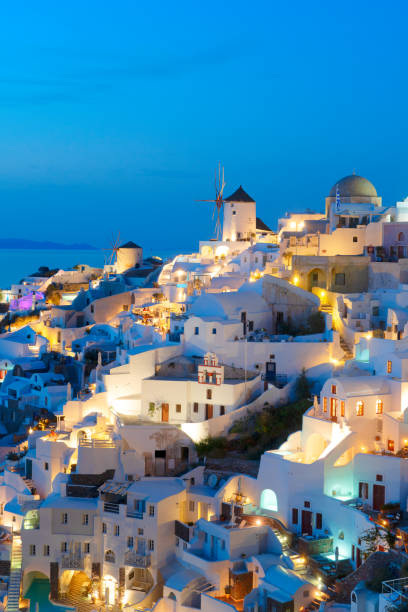 istock Oia village at night, Santorini 1905545662