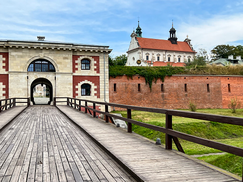 Kornik, Poland - September 20,2020:The origins of the castle date back to the Middle Ages, its present shape comes from the mid-nineteenth century, referring to the English Gothic Revival, Wielkopolska, Poland