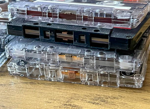 istock Several cassette tapes lying on top of each other, close-up 1905683132