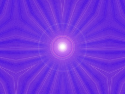 An abstract background with lens flare in the center of the image. There are symmetrical patterns of three dimensional lines