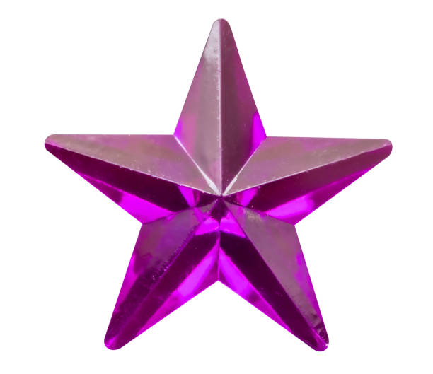 pink star jewels sticker isolated on white background