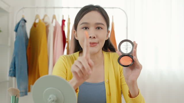 Online sellers are live streaming selling cosmetics.