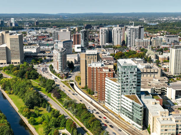 Aerial video of Ottawa University
