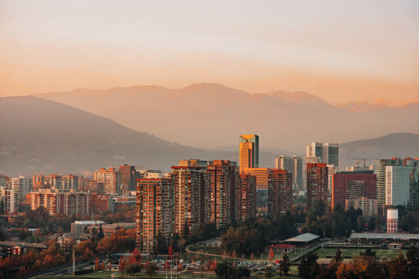 istock Sunset in Santiago Chile 1905820247