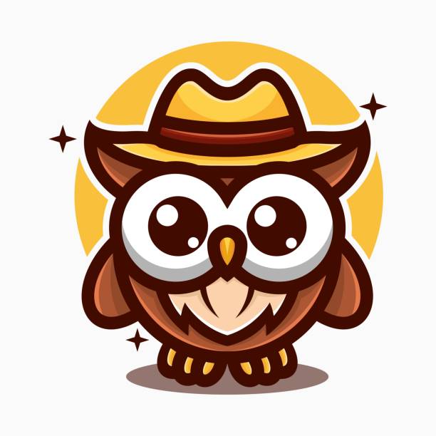 istock Vector Illustration Cowboy Owl Mascot Cartoon Style. 1906021418
