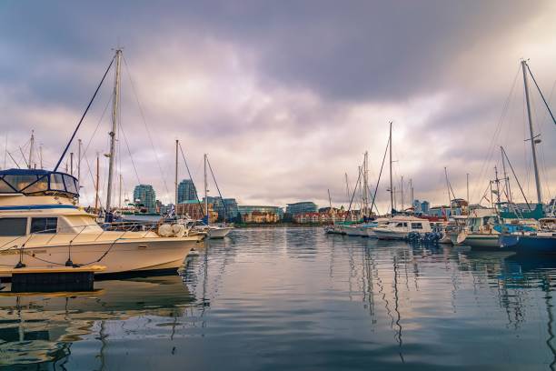 istock Boats Docked In A Victoria Harbour 1906127470