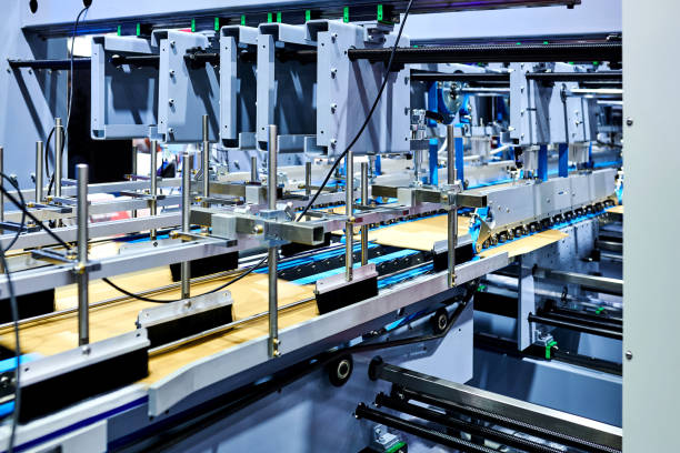Corrugated Cardboard Cartons at Automatic Molding Production Line