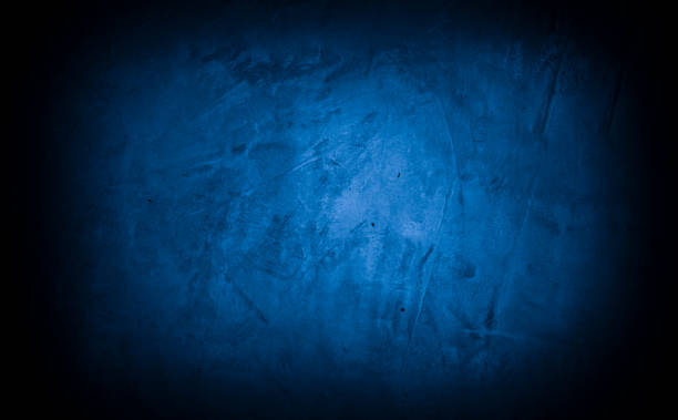 istock Old wall pattern texture cement blue dark abstract  blue color design are light with black gradient background. 1906234506