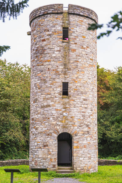 istock A tower on the edge of a hiking trail. 1906279504