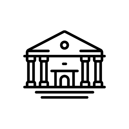 Icon for court, building, government, courthouse, architecture, judicial, justice, judicature, tribunal, chancery