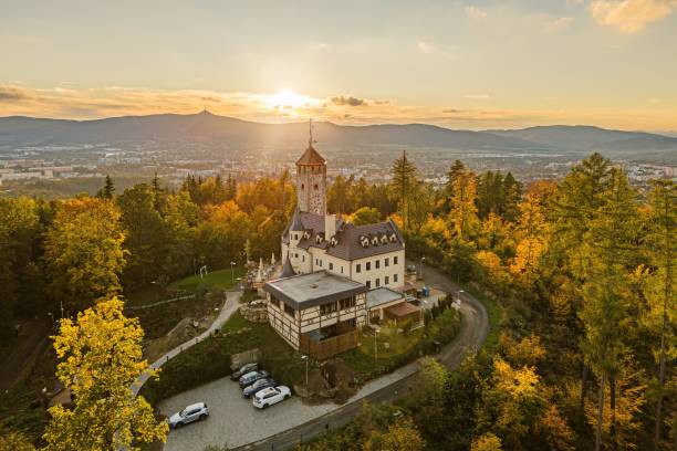 istock Outlook tower Liberecka vysina, near Liberec. 1906290371