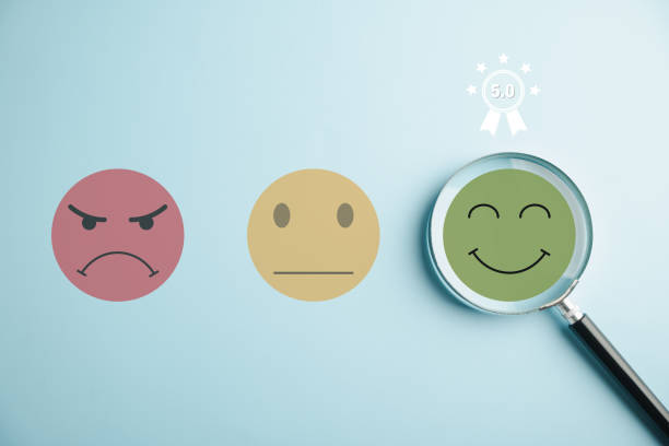istock Customer satisfaction and evaluation post-service or marketing survey 1906317008