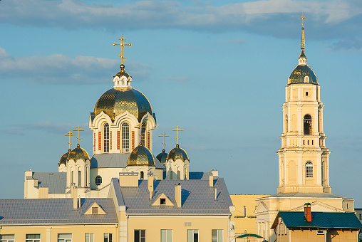 Ilyinsky single-throne cathedral in Rossosh, Voronezh region. Russia. June 8, 2012.