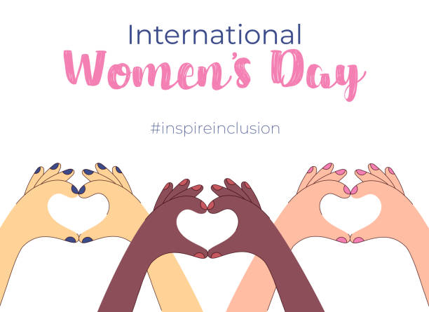 istock International Women's Day poster, banner. Inspire inclusion. 1906383067