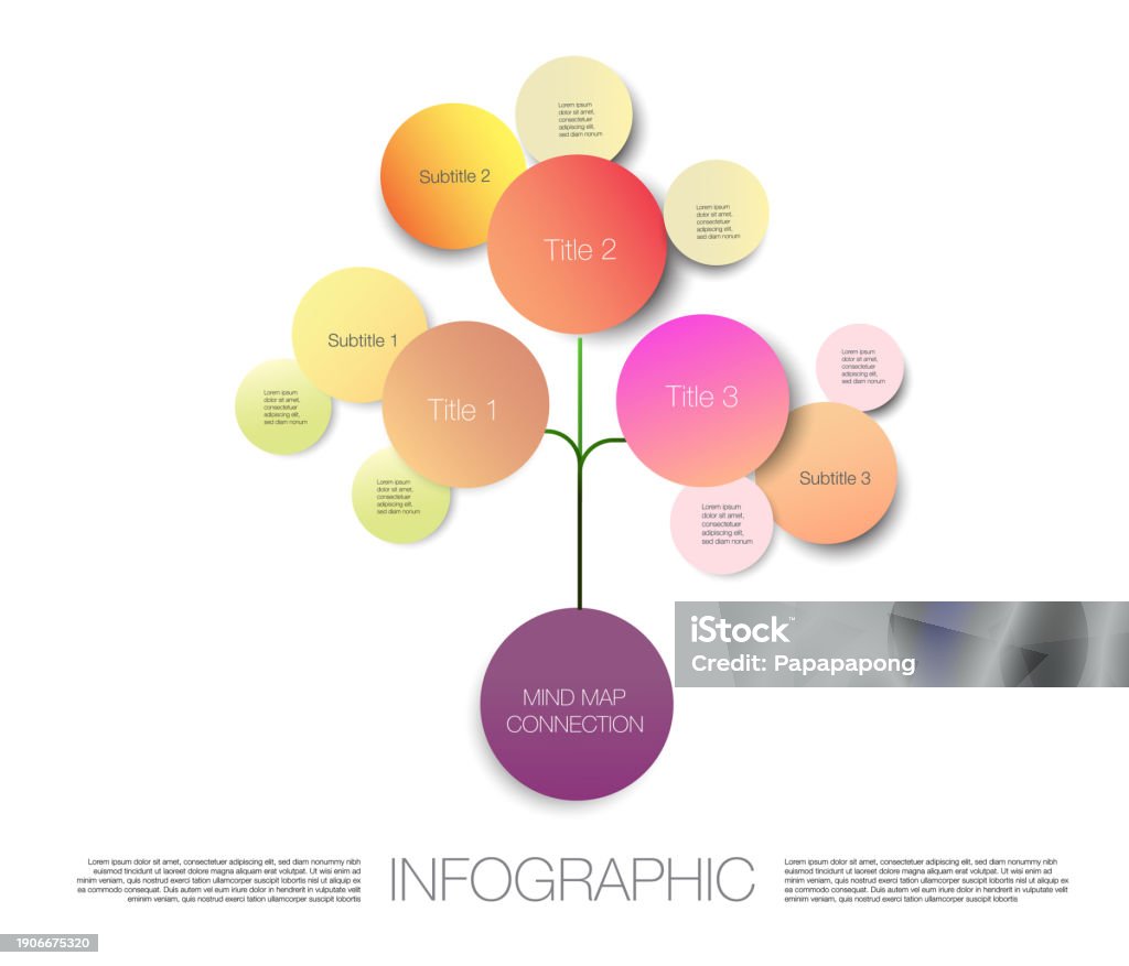 Connection Map Example Mind Map Infographic Connection Stock Illustration - Download Image Now ...