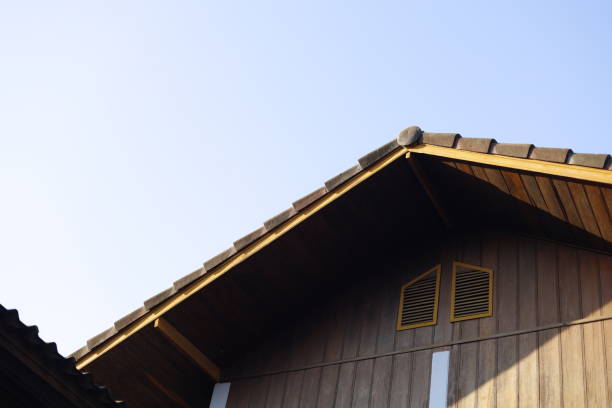 house roof and sky.