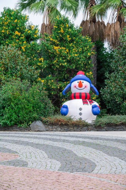 istock New Year's Christmas snowman as a close-up decoration 1906713220