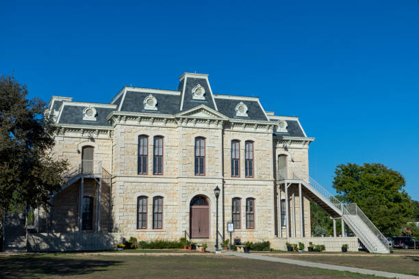 istock old historic city hall in Blanco, Texas 1906734230
