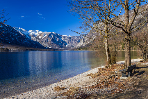 lake Bohinjsko, Triglav National Park, Slovenia